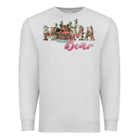 Dove Grey Mama bear with daisy Premium Sweatshirt - RanaPortraitStore