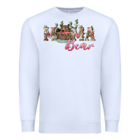 White Mama bear with daisy Premium Sweatshirt - RanaPortraitStore