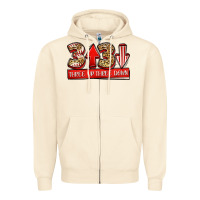 Sandshell three up three down baseball Zipper Hoodie - Jasminsmagicworld