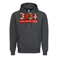 Smoke three up three down baseball Zipper Hoodie - Jasminsmagicworld