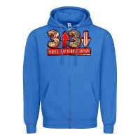 True Royal three up three down baseball Zipper Hoodie - Jasminsmagicworld