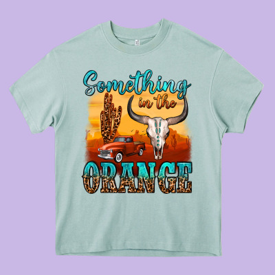 Something In The Orange Heavy Core Tee Designed By Oliviacreatesart