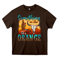 Chocolate Brown something in the orange Heavy Core Tee - OliviaCreatesArt