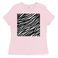 Bubblegum Pink Zebra Seamless Pattern, Ladies Tee - BundleAndBundleShop