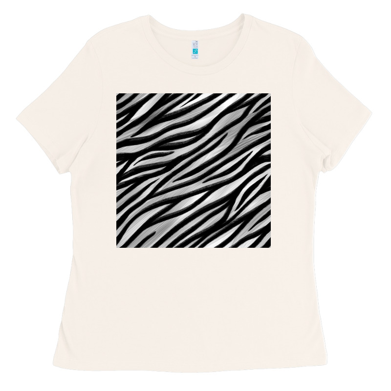 Zebra Seamless Pattern, Ladies Tee by BundleAndBundleShop | Teevron