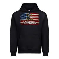 Black God Bless America Distressed Flag Urban Hoodie - Jasminsmagicworld