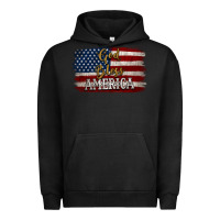 Pigment Black God Bless America Distressed Flag Urban Hoodie - Jasminsmagicworld