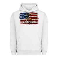 God Bless America Distressed Flag Urban Hoodie | Teevron