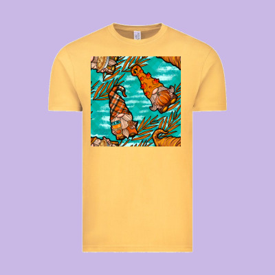 Fall Gnomes Seamless Pattern Vintage Tee Designed By Bundleandbundleshop