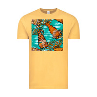 Vintage Mustard fall gnomes seamless pattern Vintage Tee - BundleAndBundleShop