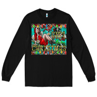 Black Just A Girl Who Loves Christmas Long Sleeve Tee - CowhideDigitalArt
