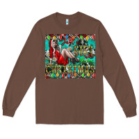 Chestnut Just A Girl Who Loves Christmas Long Sleeve Tee - CowhideDigitalArt