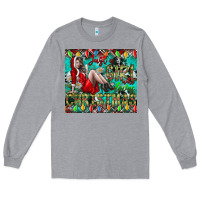 Heather Grey Just A Girl Who Loves Christmas Long Sleeve Tee - CowhideDigitalArt