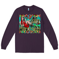 Plum Just A Girl Who Loves Christmas Long Sleeve Tee - CowhideDigitalArt