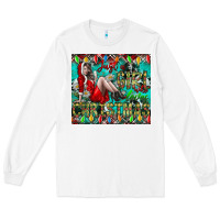 White Just A Girl Who Loves Christmas Long Sleeve Tee - CowhideDigitalArt