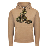Vintage Coffee Rattlesnake Vintage Hoodie - LillyAllenDesigns