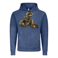 Vintage Denim Rattlesnake Vintage Hoodie - LillyAllenDesigns