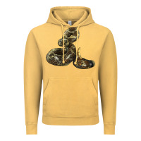 Vintage Mustard Rattlesnake Vintage Hoodie - LillyAllenDesigns