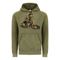 Vintage Olive Rattlesnake Vintage Hoodie - LillyAllenDesigns