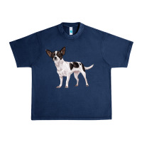Navy chihuahua Urban Heavy Tee - LillyAllenDesigns