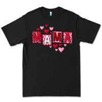 Black Mother's Day mama hearts Premium Tee - FaDigitalArtStudio