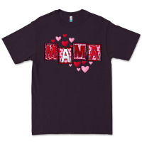Plum Mother's Day mama hearts Premium Tee - FaDigitalArtStudio