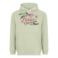 Matcha Floral Daisy Mother Heavyweight Hoodie - RanaPortraitStore