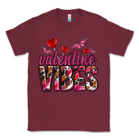 Burgundy valentine vibes olivia Classic Tee - OliviaCreatesArt