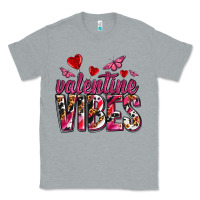 Heather Grey valentine vibes olivia Classic Tee - OliviaCreatesArt