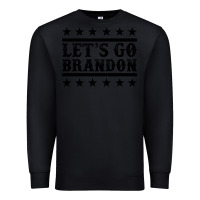 Black let's go brandon black Premium Sweatshirt - Jasminsmagicworld
