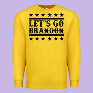 Let's Go Brandon Black Premium Sweatshirt Designed By Jasminsmagicworld