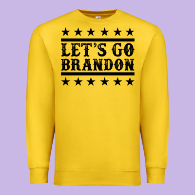 Let's Go Brandon Black Premium Sweatshirt Designed By Jasminsmagicworld