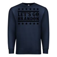 Navy let's go brandon black Premium Sweatshirt - Jasminsmagicworld