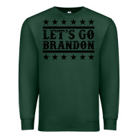 Sports Green let's go brandon black Premium Sweatshirt - Jasminsmagicworld