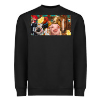 Black Farm animals with aztec Heavyweight Sweatshirt - RanaPortraitStore