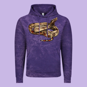 Red Tail Boa Snake Vintage Hoodie Designed By Lillyallendesigns