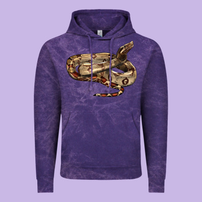 Red Tail Boa Snake Vintage Hoodie Designed By Lillyallendesigns