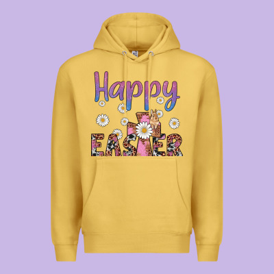 Happy Easter Cross Premium Hoodie Designed By Artiststas