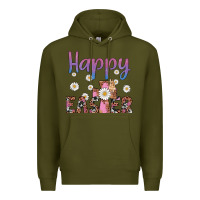 Army Green happy easter cross Premium Hoodie - Artiststas
