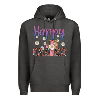Charcoal Heather happy easter cross Premium Hoodie - Artiststas