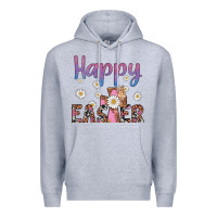 Heather Grey happy easter cross Premium Hoodie - Artiststas