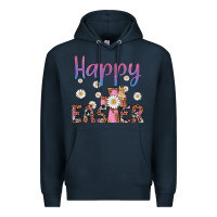 Navy happy easter cross Premium Hoodie - Artiststas