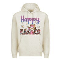 Oatmeal Heather happy easter cross Premium Hoodie - Artiststas