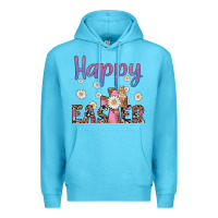 Ocean Blue happy easter cross Premium Hoodie - Artiststas