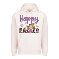 Pale Pink happy easter cross Premium Hoodie - Artiststas