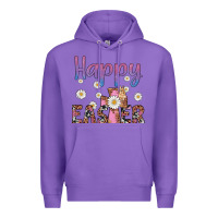 Purple happy easter cross Premium Hoodie - Artiststas