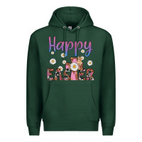 Sports Green happy easter cross Premium Hoodie - Artiststas