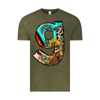 Vintage Olive farm life alphabet lowercase letters g Vintage Tee - BundleAndBundleShop