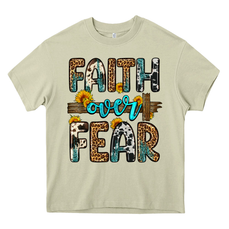 Faith Over Fear Heavy Core Tee by OliviaCreatesArt | Teevron
