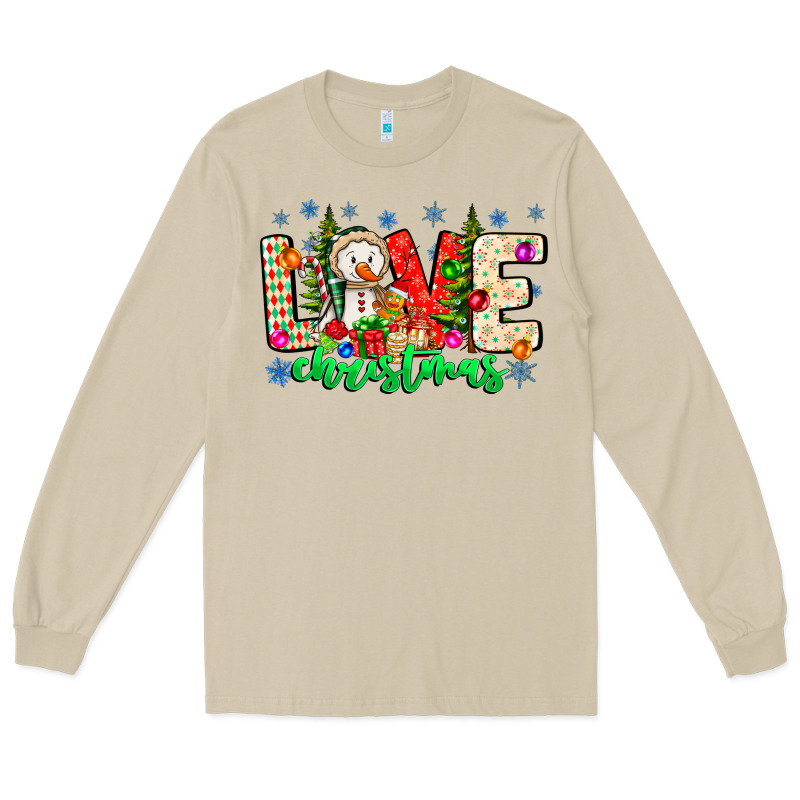 Love Christmas Long Sleeve Tee by CowhideDigitalArt | Teevron